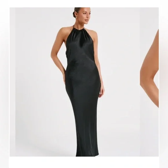 Meshki Black Sleeveless Halter Gown - Wedding Guest / Bridesmaid - Picture 7 of 7